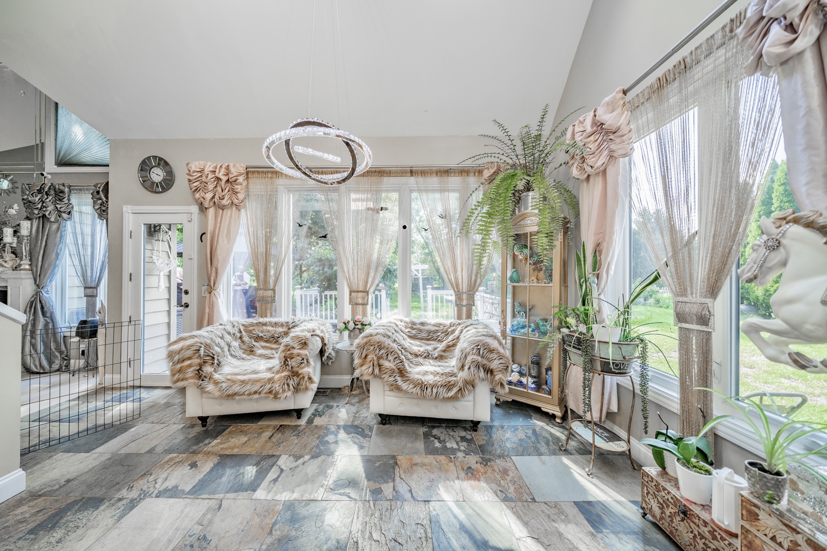 9817 North Hunters Lane Spring Grove, IL 60081 - Photo 10 of 73 a living room with furniture and a large window