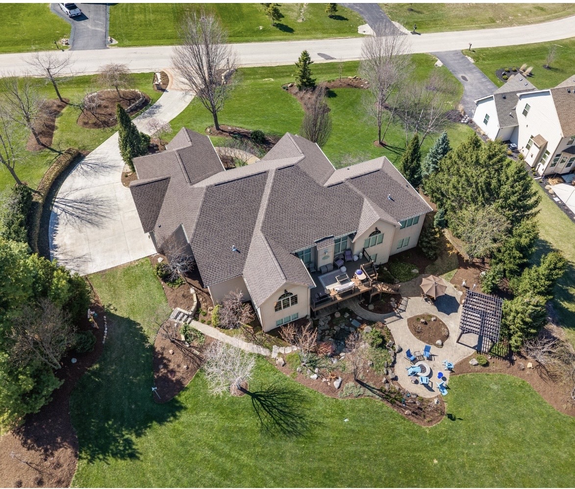 10125 Creek Ridge Trail Belvidere, IL 61008 - Photo 41 of 41 an aerial view of a house with garden space and street view