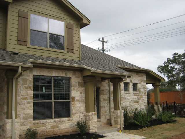 a front view of a house