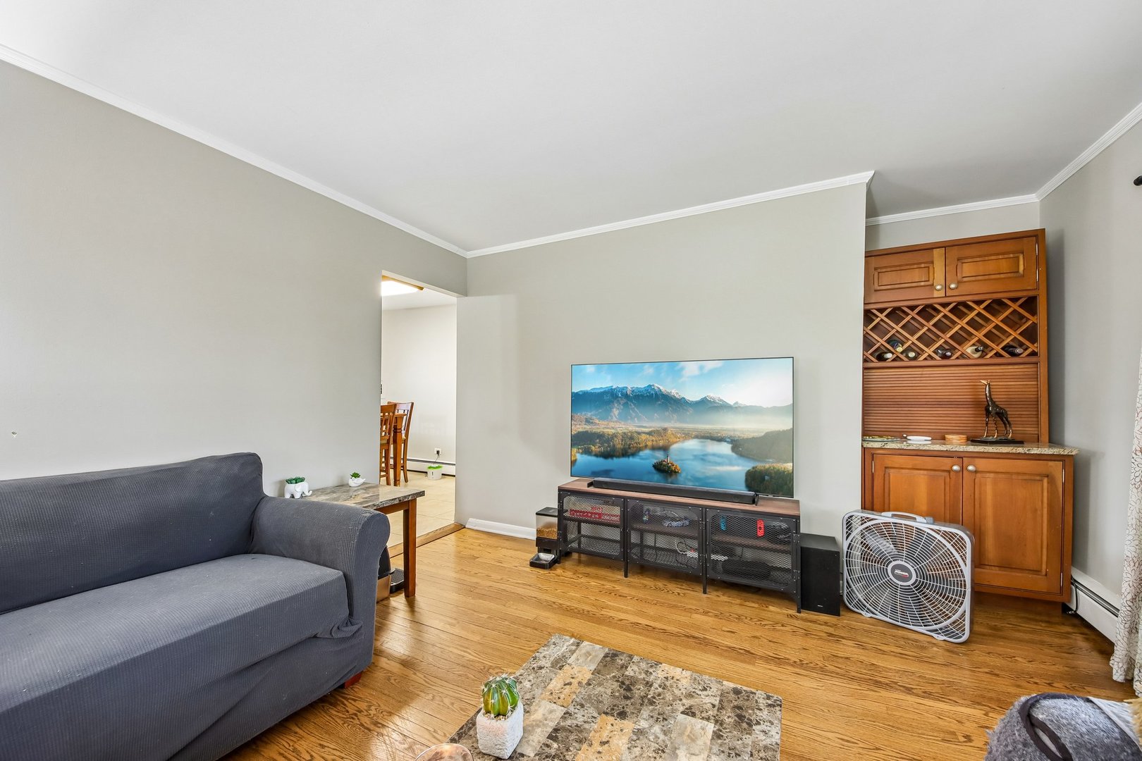 1855 Parkside Drive, Unit 8 Park Ridge, IL 60068 - Photo 9 of 22 a living room with furniture and a flat screen tv