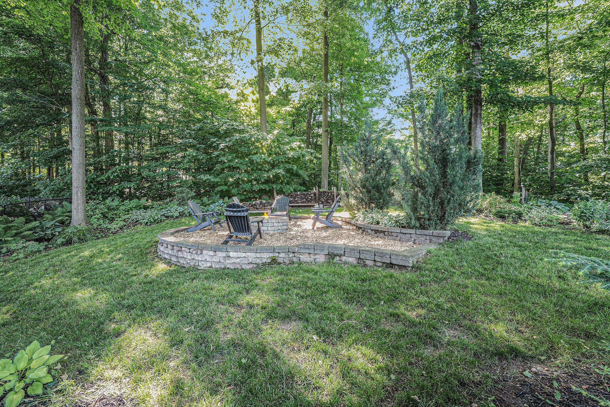 8781 Conifer Ridge Drive Southwest Byron Center, MI 49315 - Photo 42 of 53 New Fire Pit Area