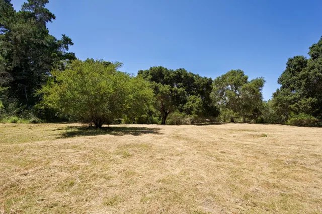 a view of large space with mountain view