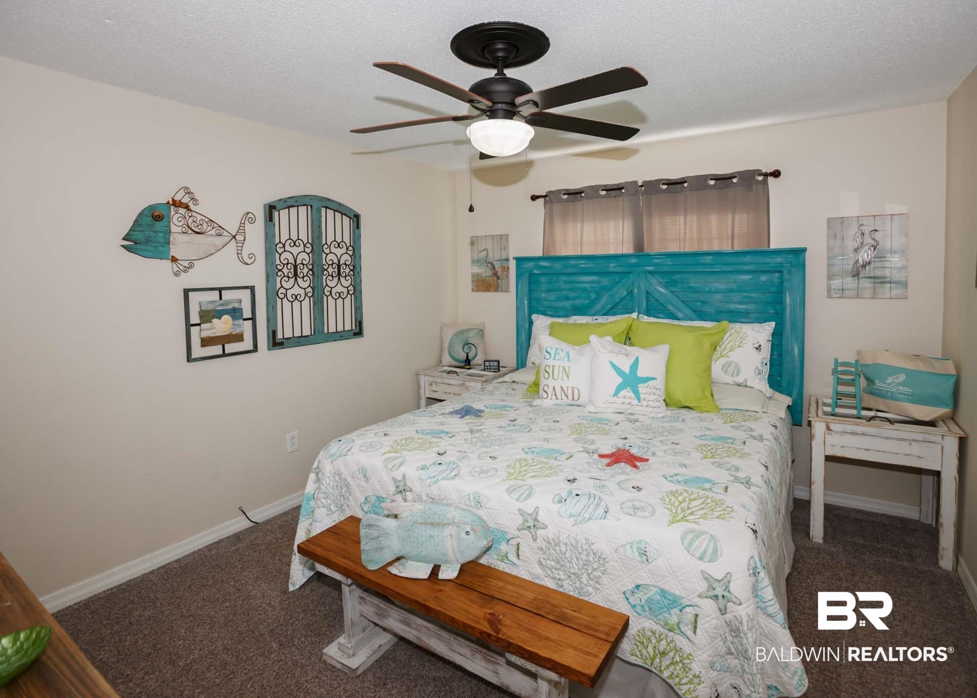 18753 County Road 12 Foley, AL 36535 - Photo 27 of 39 Carpeted bedroom with a textured ceiling and ceiling fan