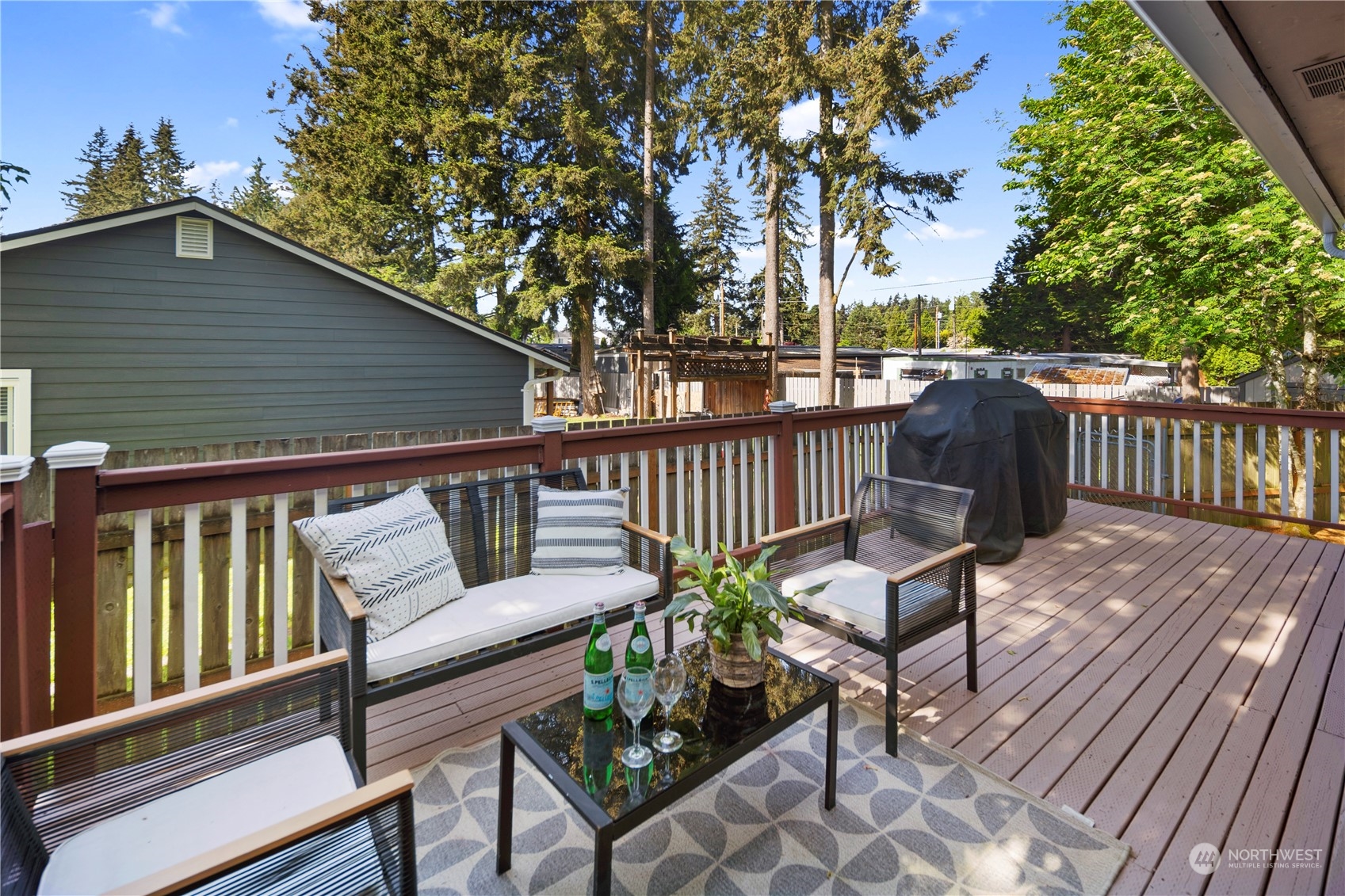 19404 4th Drive Southeast Bothell, WA 98012 - Photo 26 of 33 a view of a wooden deck with furniture