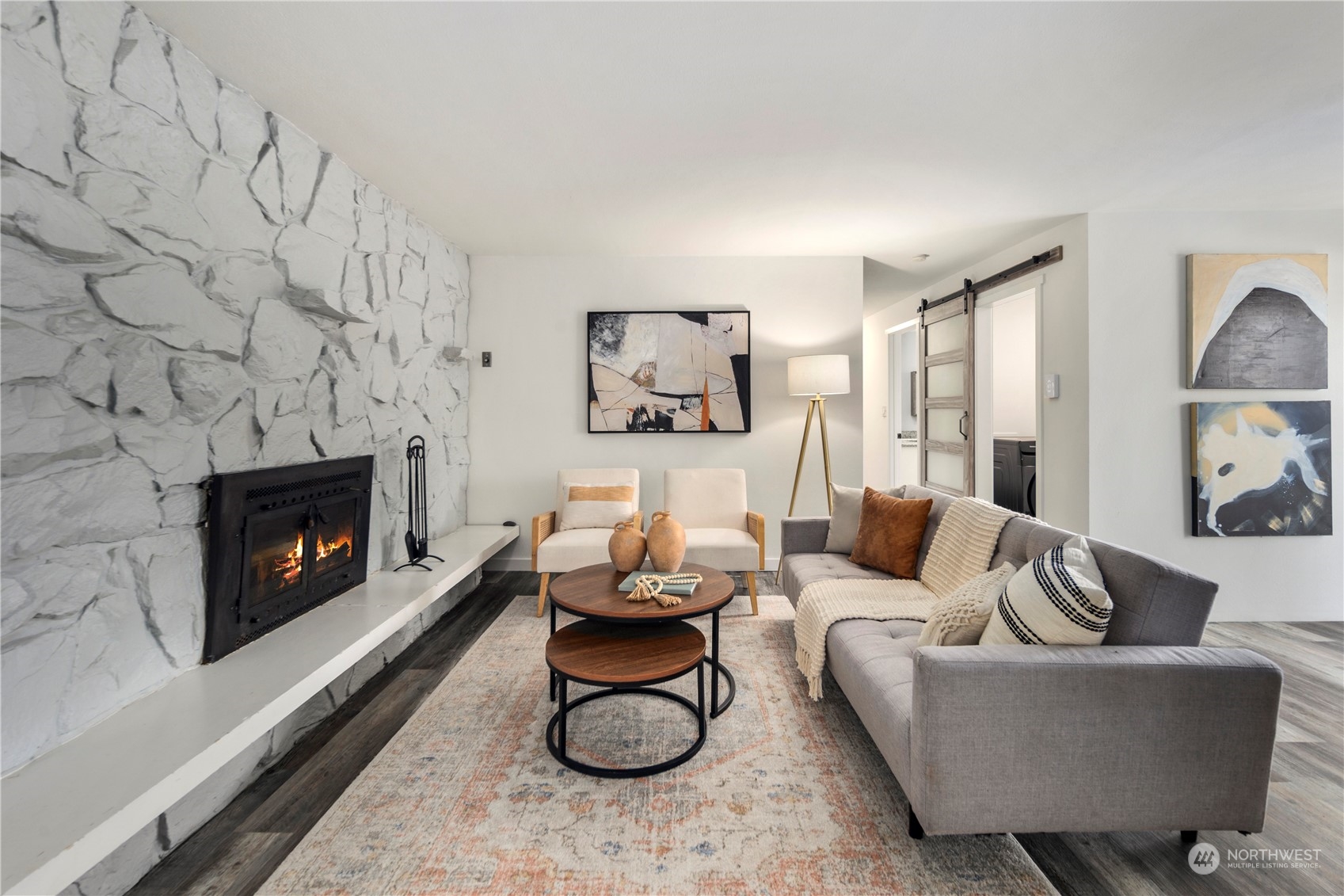 19404 4th Drive Southeast Bothell, WA 98012 - Photo 4 of 33 a living room with furniture and a fireplace