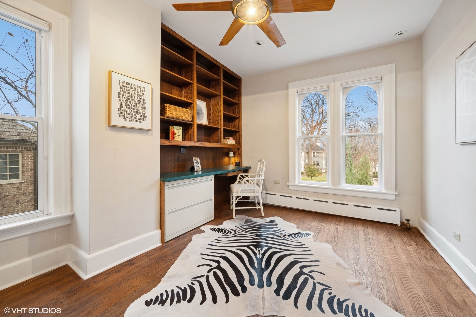 326 Ridge Avenue Winnetka, IL 60093 - Photo 19 of 36 a bedroom with a bed and wooden floor