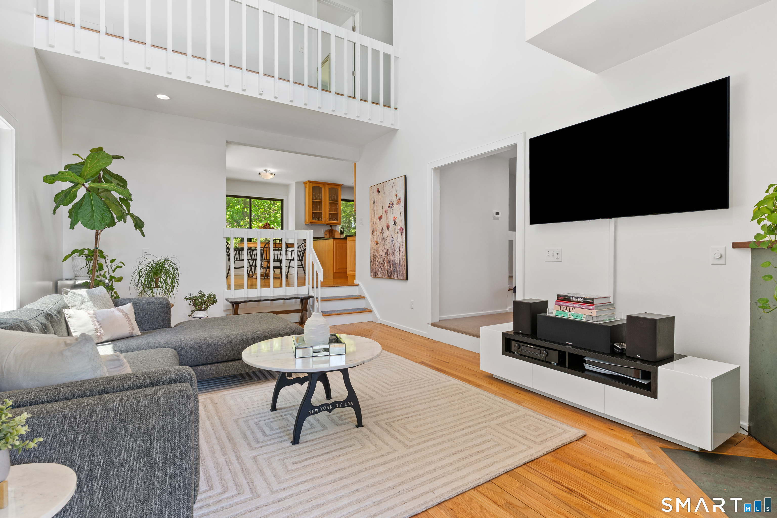 9 1st Lane Ridgefield, CT 06877 - Photo 13 of 40 2-story family room with upper balcony.