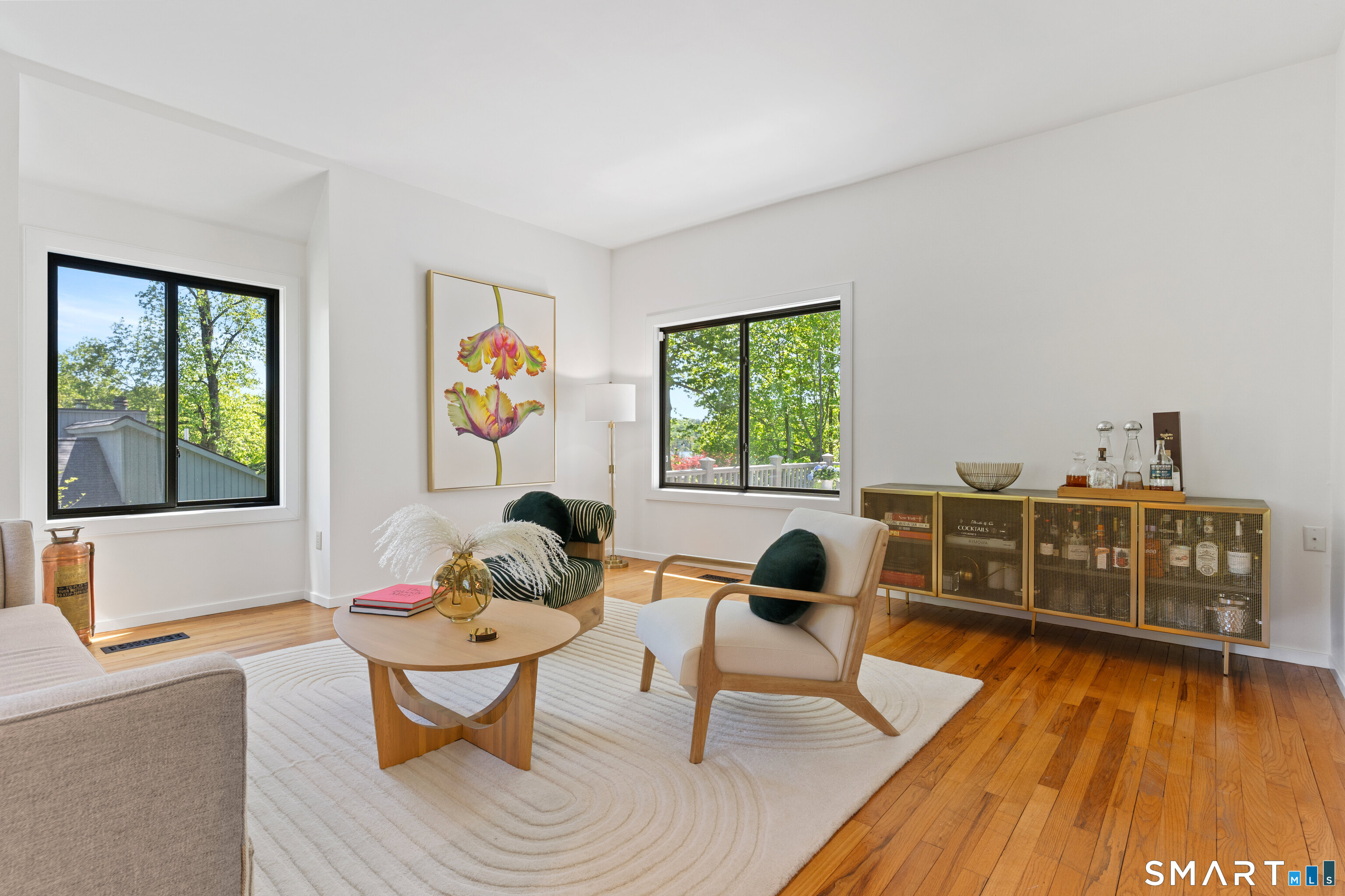 9 1st Lane Ridgefield, CT 06877 - Photo 7 of 40 Well scaled front living room with water views.