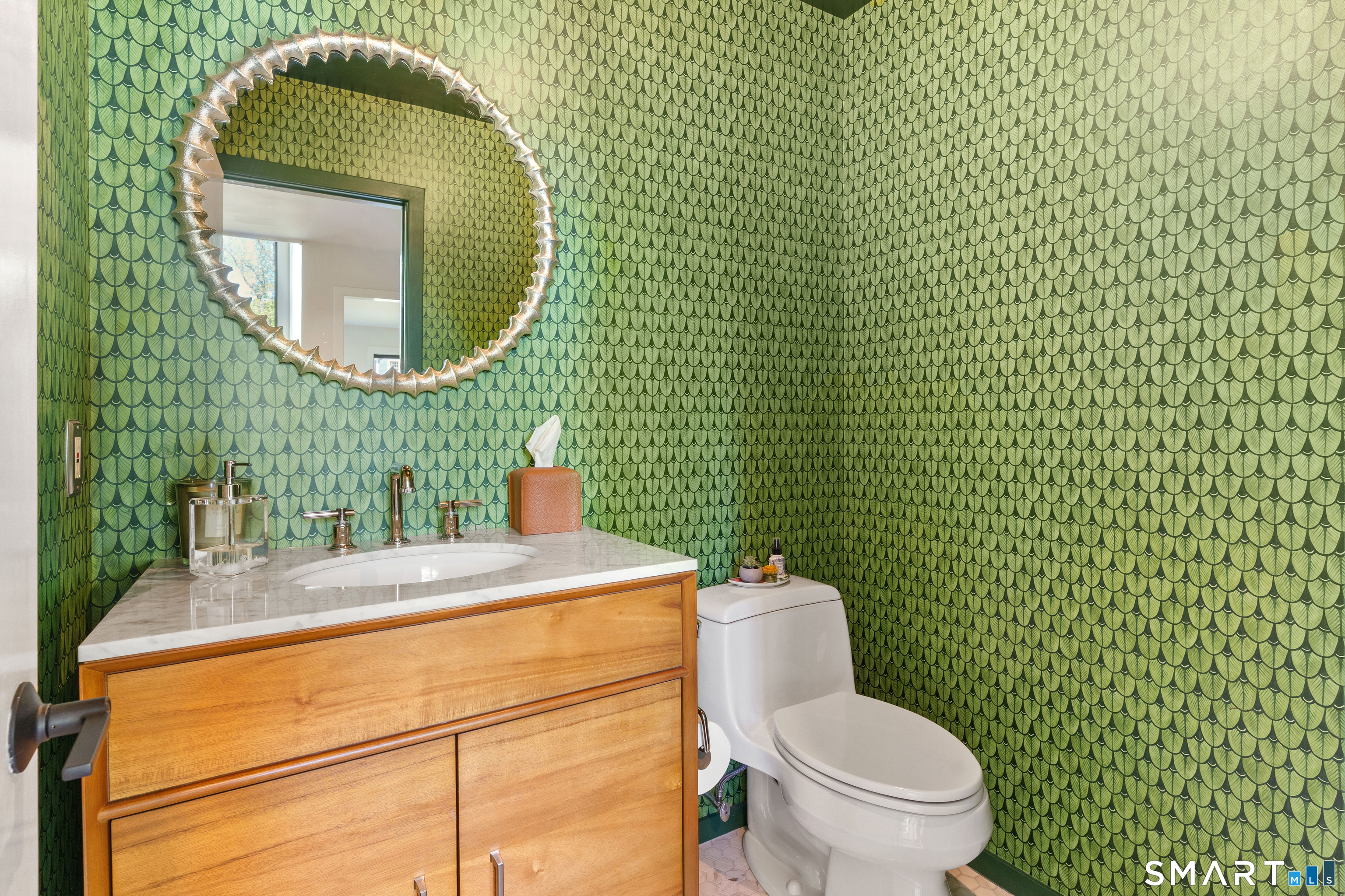 9 1st Lane Ridgefield, CT 06877 - Photo 10 of 40 Renovated main level powder room.