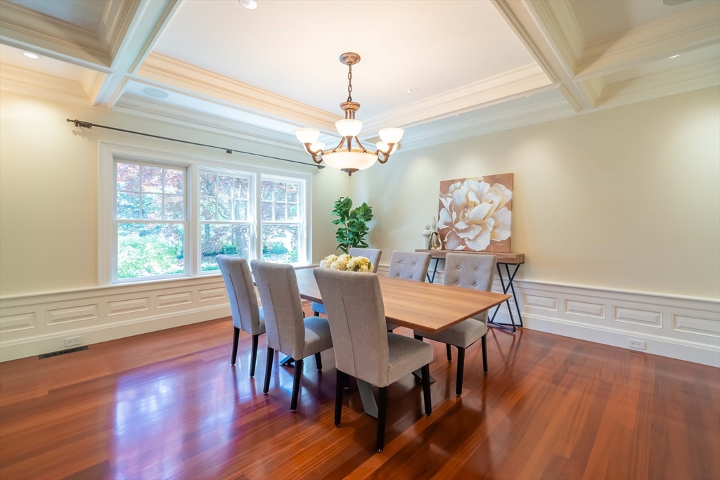 197 Grant Street Lexington, MA 02420 - Photo 6 of 42 a view of a dining room with furniture window and wooden floor