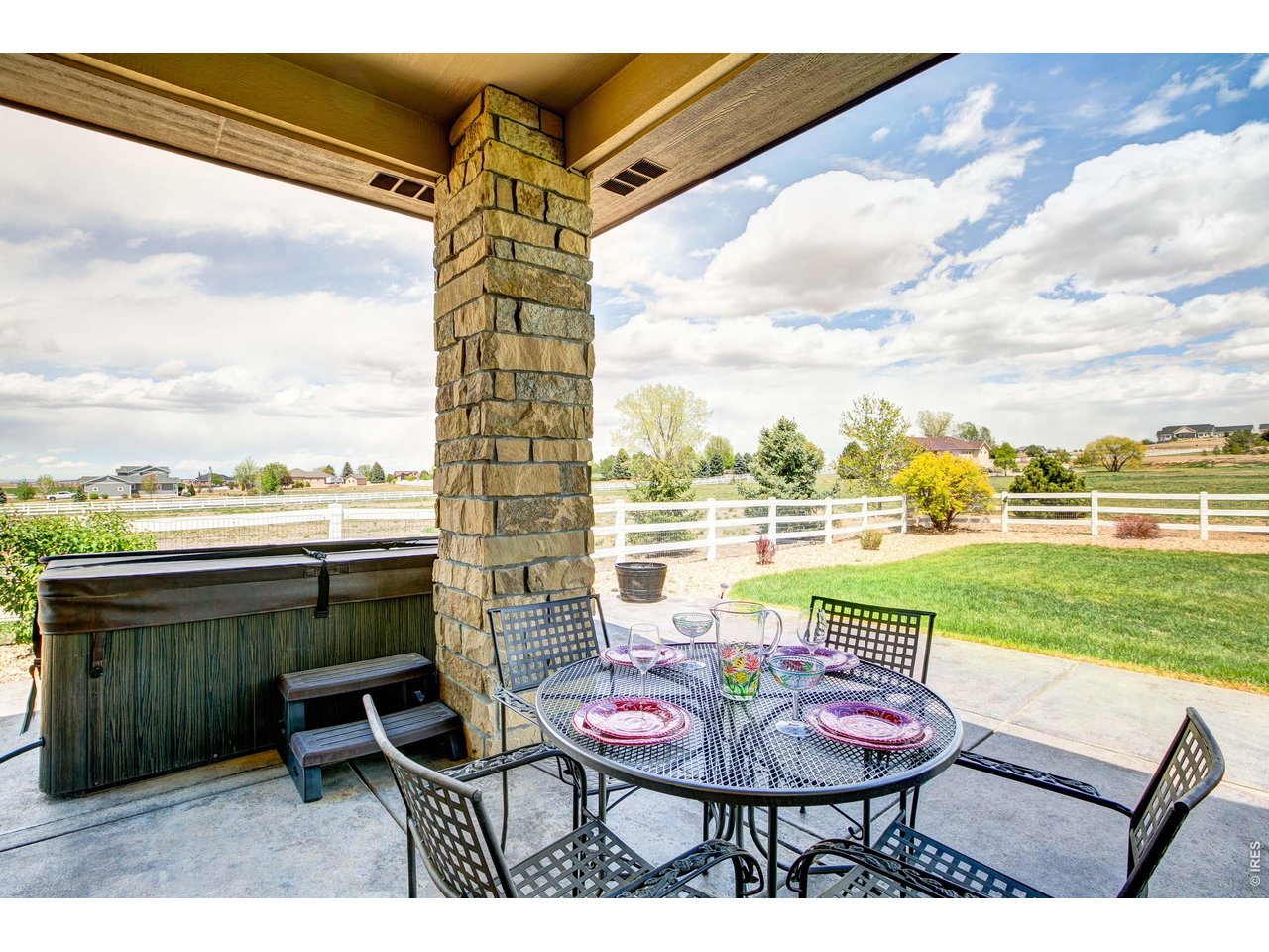 39764 Ridge Park Drive Severance, CO 80610 - Photo 33 of 49 Partially covered rear patio with amazing Easterly views! Hot Tub is included!