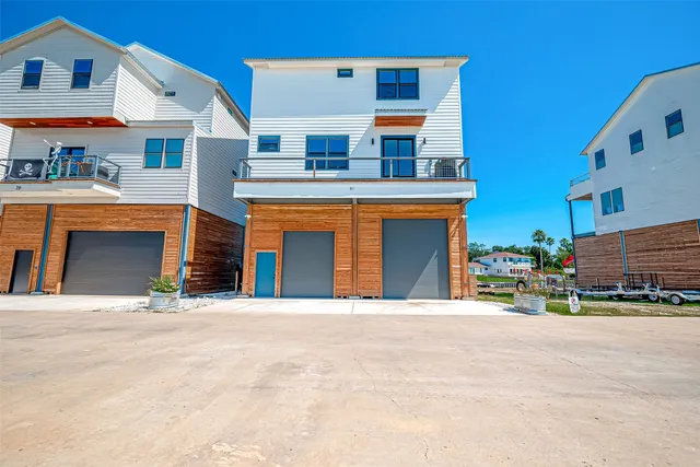 front view of a building with a yard