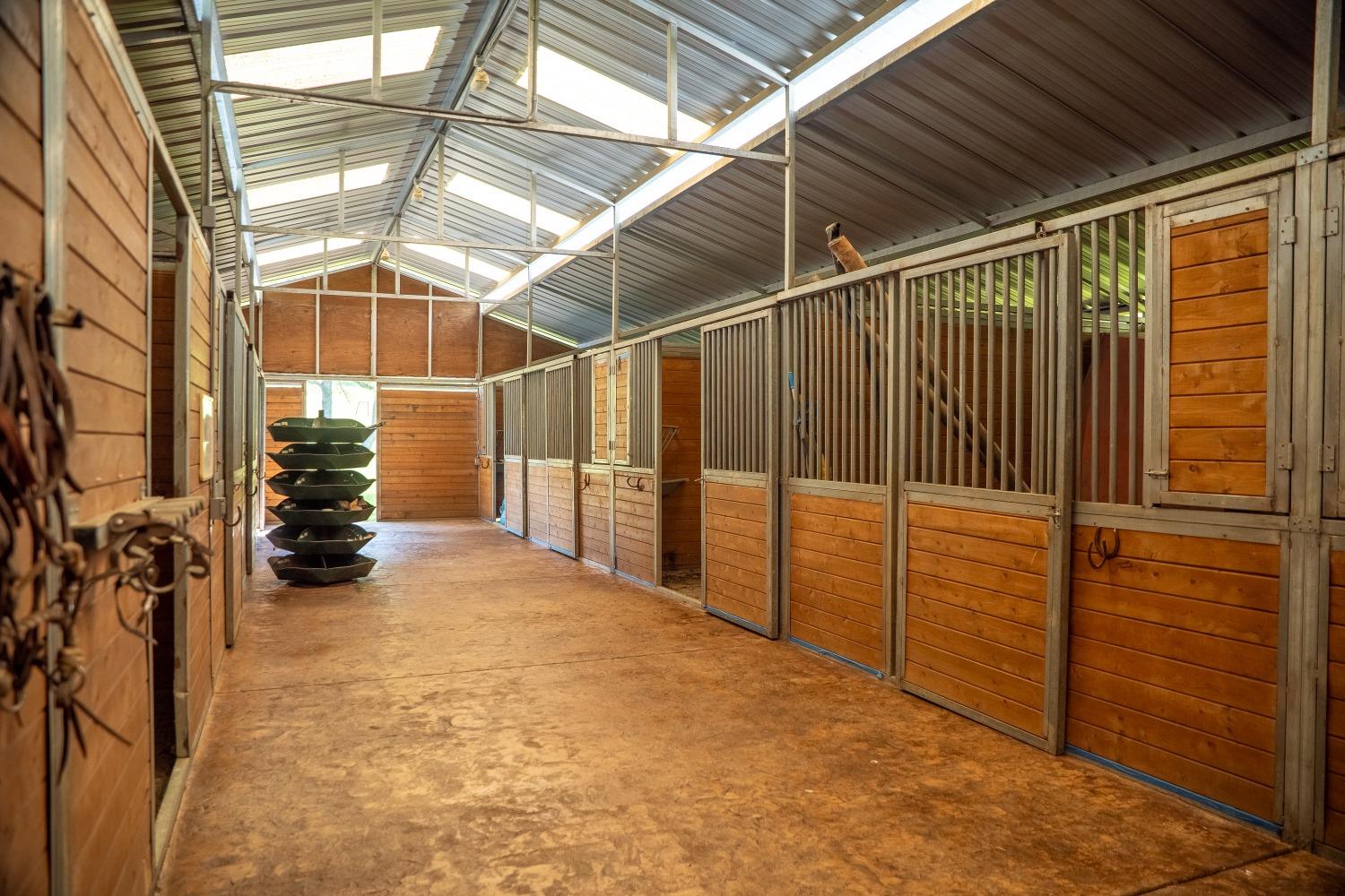 8591 Hogan Dam Road Valley Springs, CA 95252 - Photo 8 of 85 Very well built horse barn with 7 stalls, and stamped concrete center aisle.