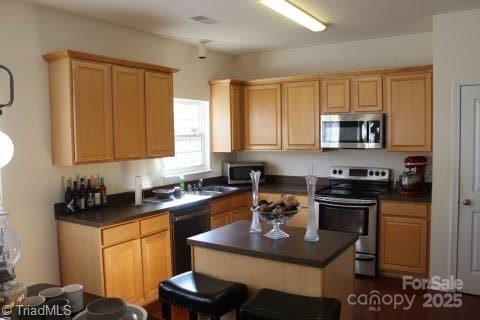 2136 Burton Road High Point, NC 27262 - Photo 3 of 3 a kitchen with a stove a sink dishwasher and a microwave