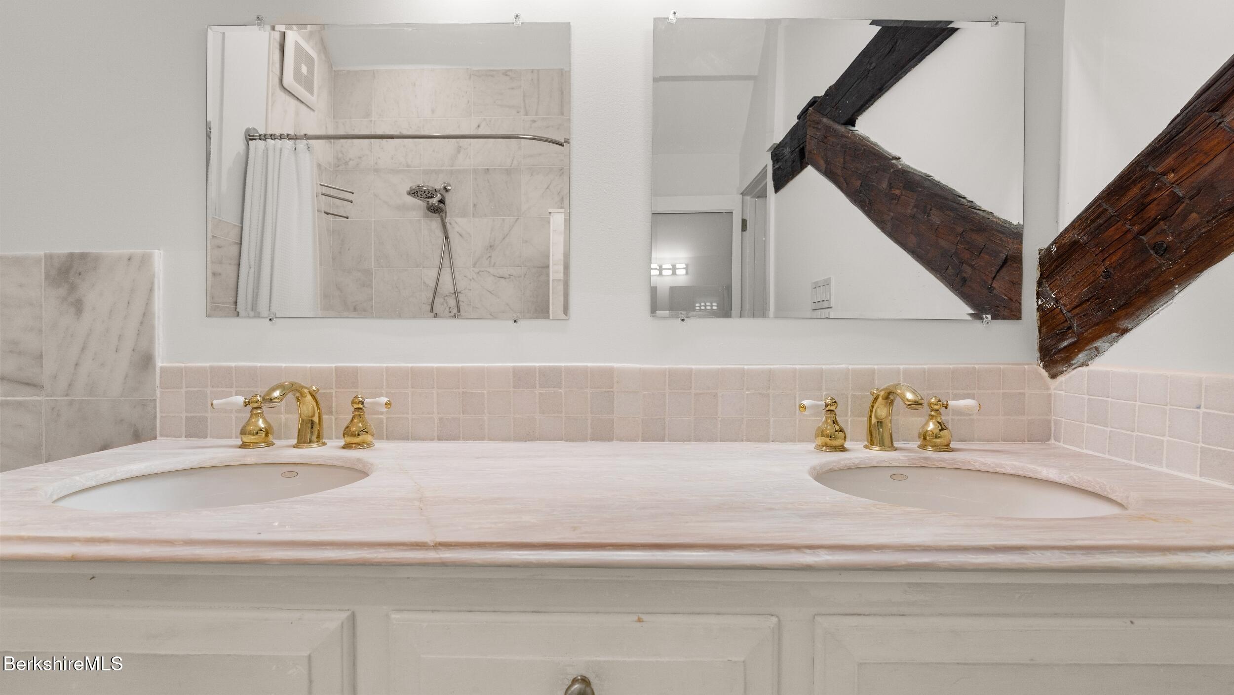 160 High Street Lee, MA 01238 - Photo 60 of 68 a bathroom with a sink and a mirror