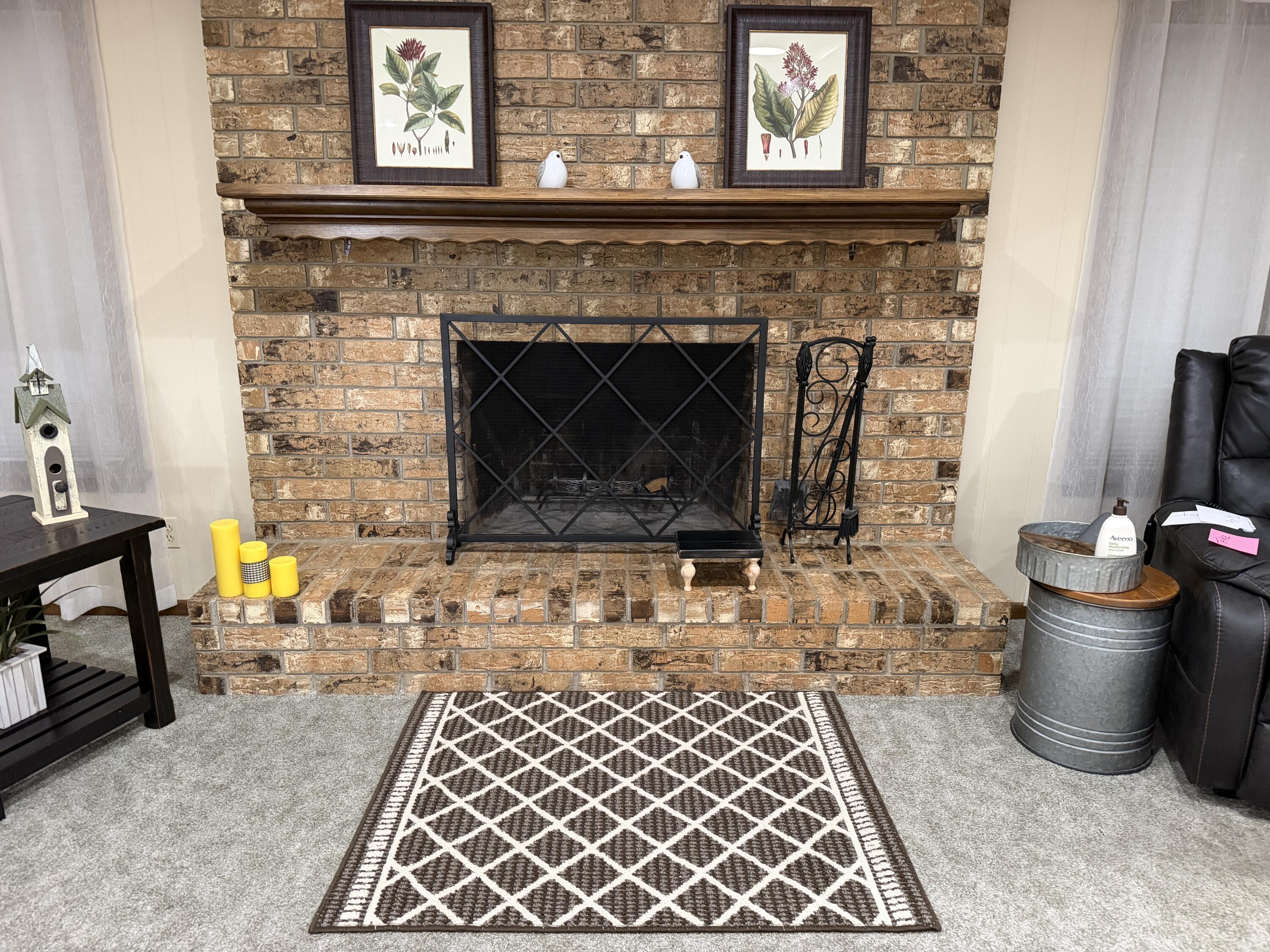 1603 South 8th Street Lamesa, TX 79331 - Photo 5 of 39 a living room with furniture and a fireplace
