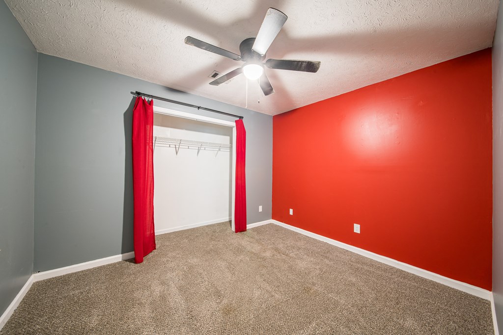 39 West Scotch Drive Fortson, GA 31808 - Photo 15 of 34 an empty room with a ceiling fan and fan