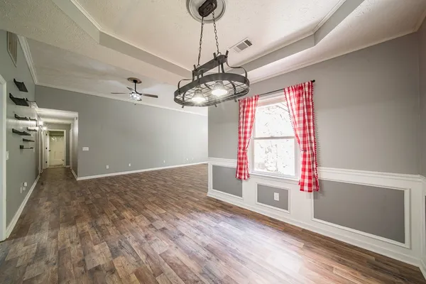 a view of livingroom with hardwood floor and window