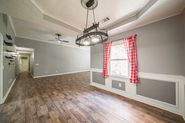 a view of livingroom with hardwood floor and window