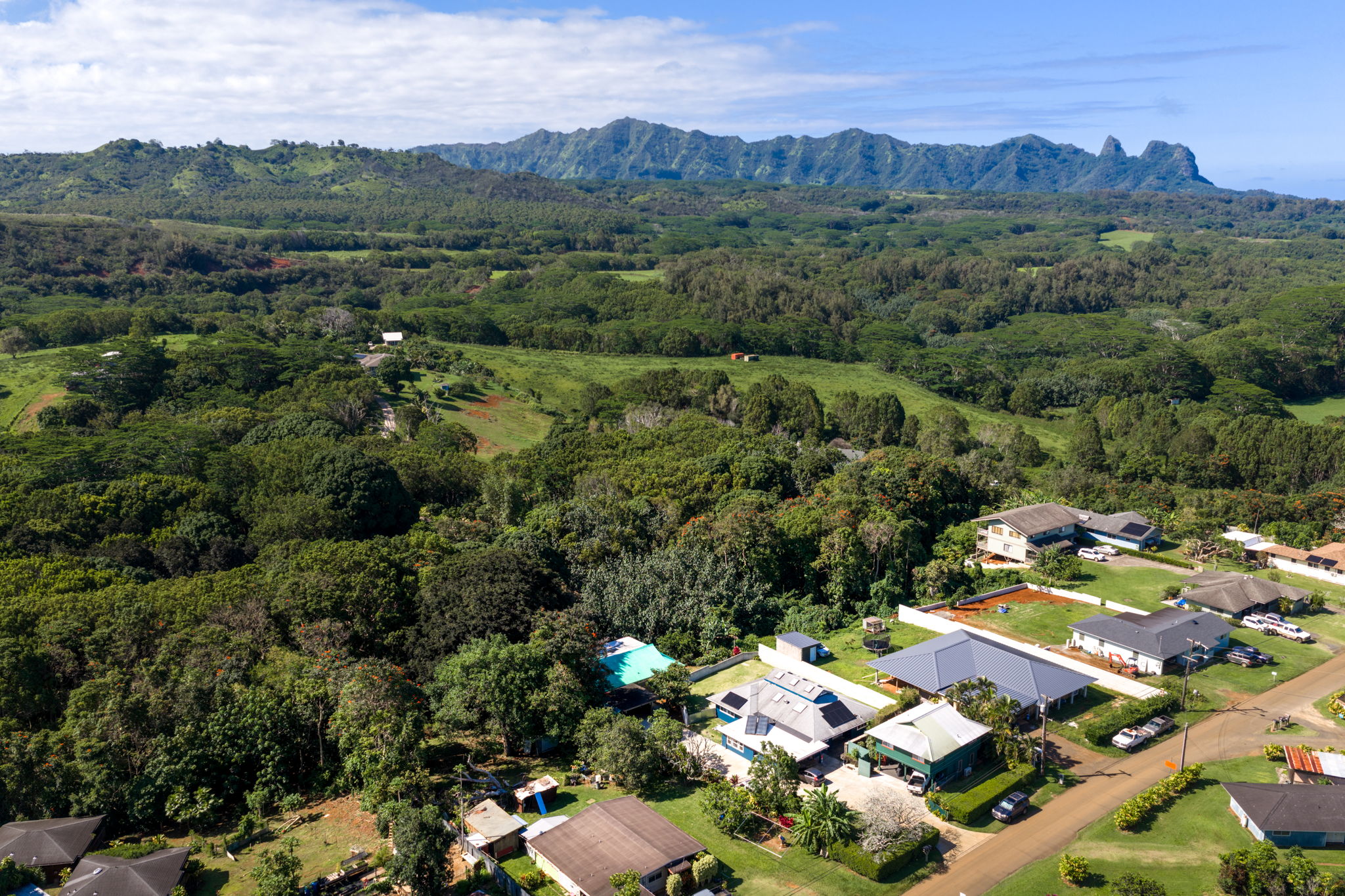 6050 C Kapahi Road Kapaa, HI 96746 - Photo 29 of 30 an aerial view of a city with lots of residential buildings