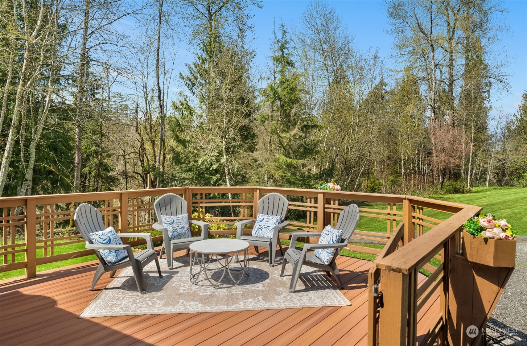 30216 Thomas Road Southeast Kent, WA 98042 - Photo 26 of 37 a view of sitting on deck with furniture and trees around