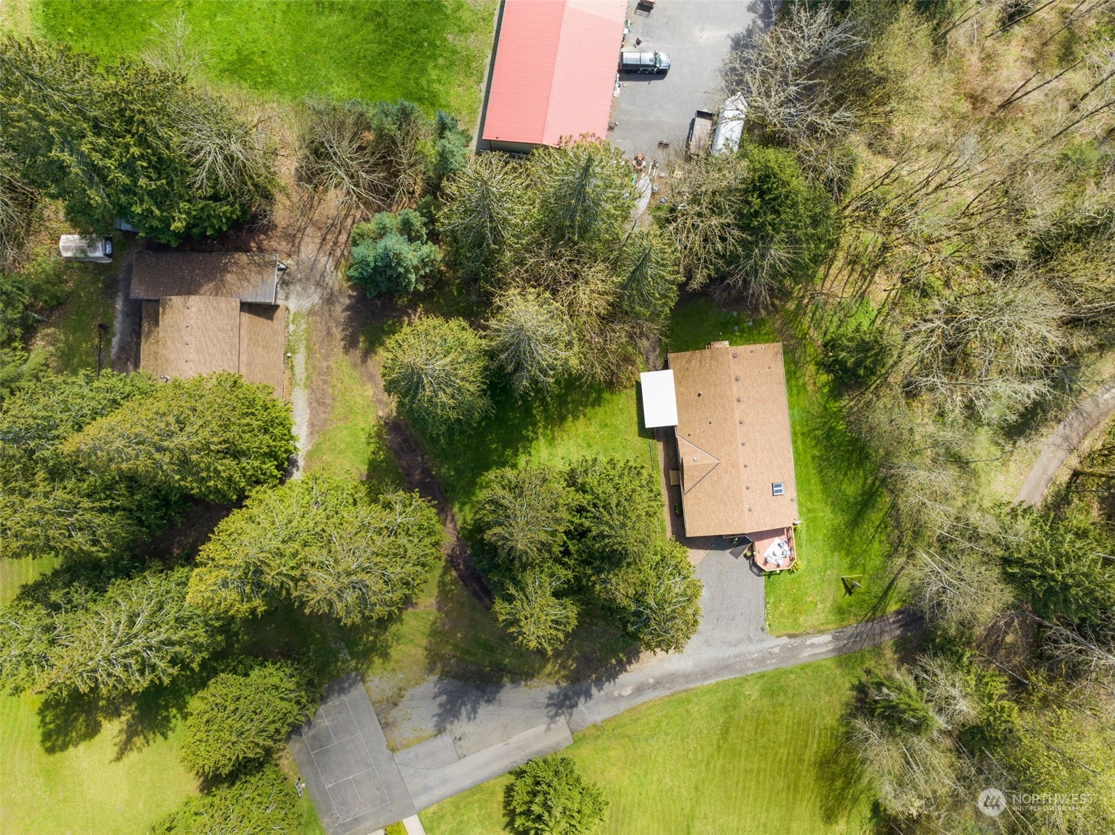 30216 Thomas Road Southeast Kent, WA 98042 - Photo 36 of 37 an aerial view of residential house with outdoor space and swimming pool