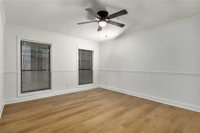 wooden floor in an empty room