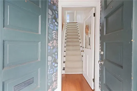 a view of a bathroom