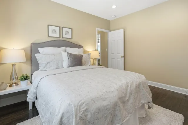 a view of a hallway with washer and dryer