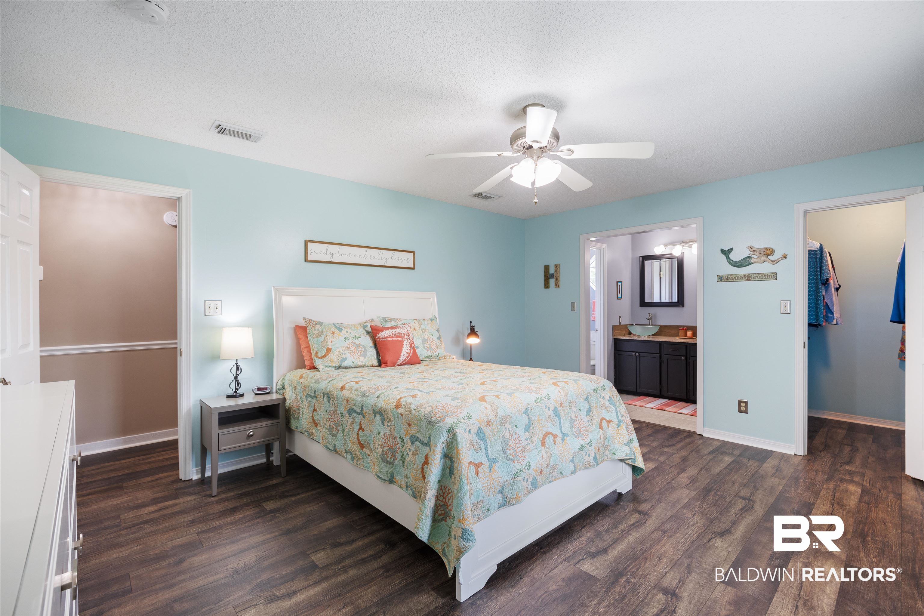 9771 Clarke Ridge Road Foley, AL 36535 - Photo 49 of 72 Bedroom featuring ceiling fan, and a spacious closet.