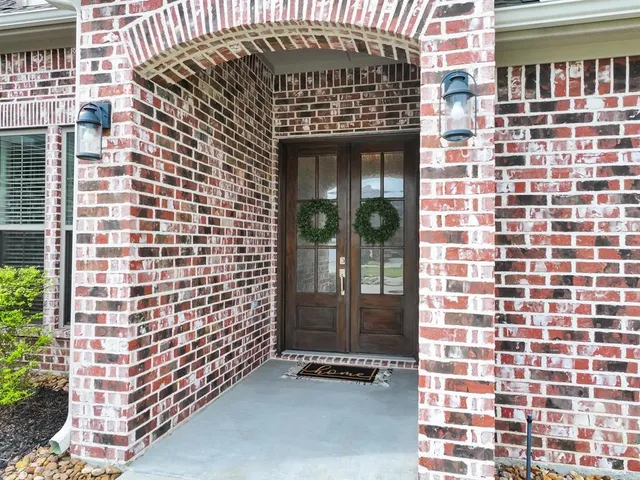 a front view of a building