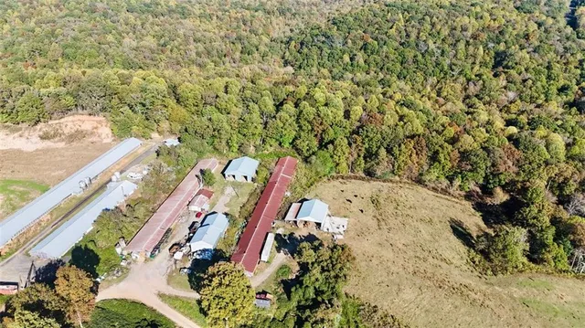 a view of an outdoor space with a street