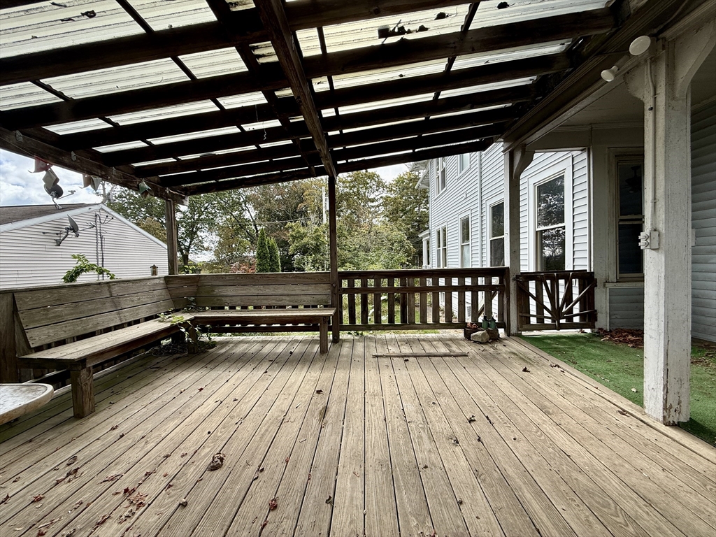 22 Baker Street Worcester, MA 01603 - Photo 34 of 35 a view of deck with wooden floor and outdoor space