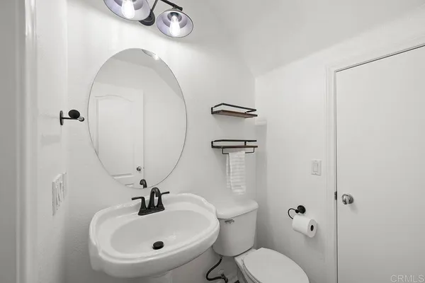 a view of a room that has a window in it