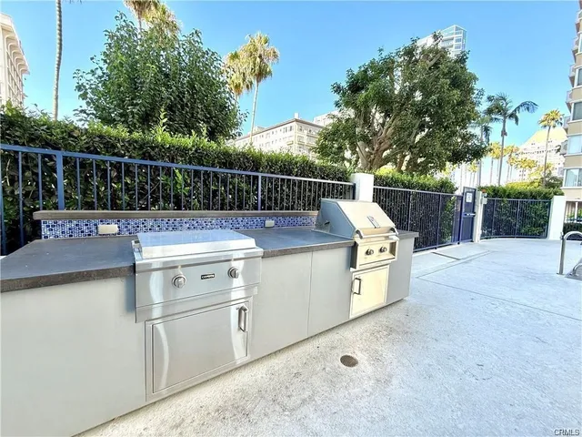 a view of a room with windows