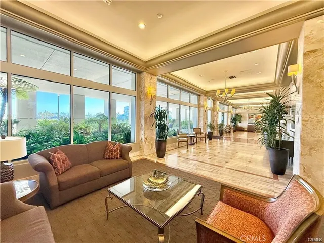 a view of a hallway with a glass door