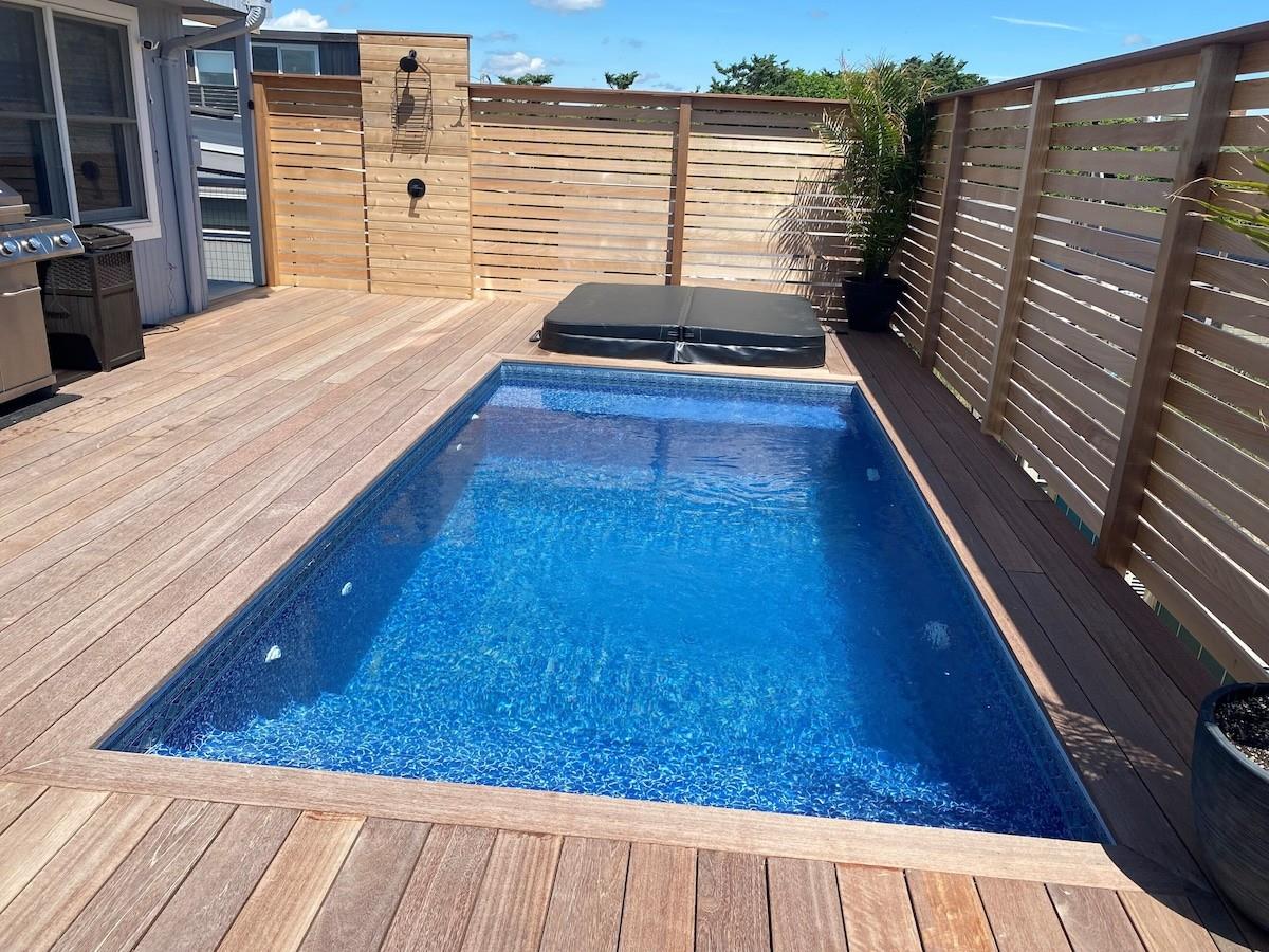 240 Wilmot Road Ocean Beach, NY 11770 - Photo 9 of 9 a view of balcony with wooden floor and seating space