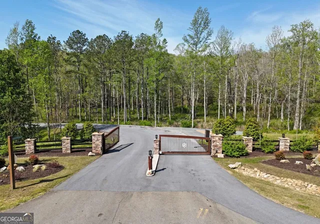 a view of a park with benches
