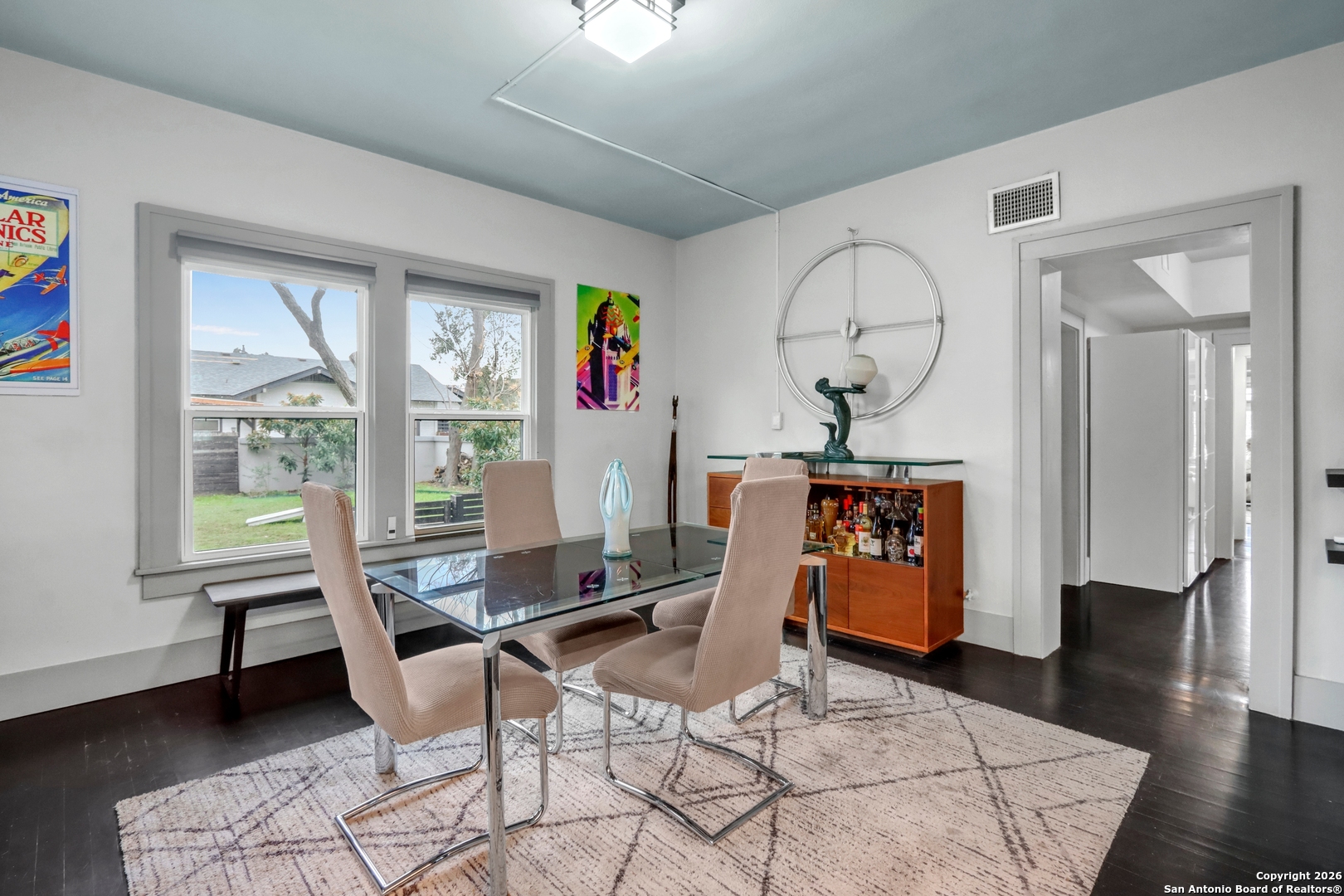 503 South Austin Street Seguin, TX 78155 - Photo 19 of 40 a workspace with wooden floor