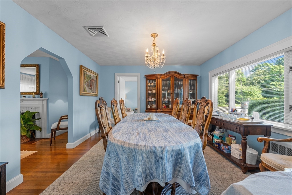 8 Mary Mt Road Auburndale, MA 02466 - Photo 13 of 36 a view of a dining room with furniture window and wooden floor