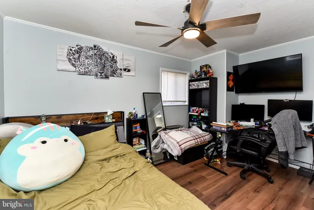 a room with furniture and a fireplace