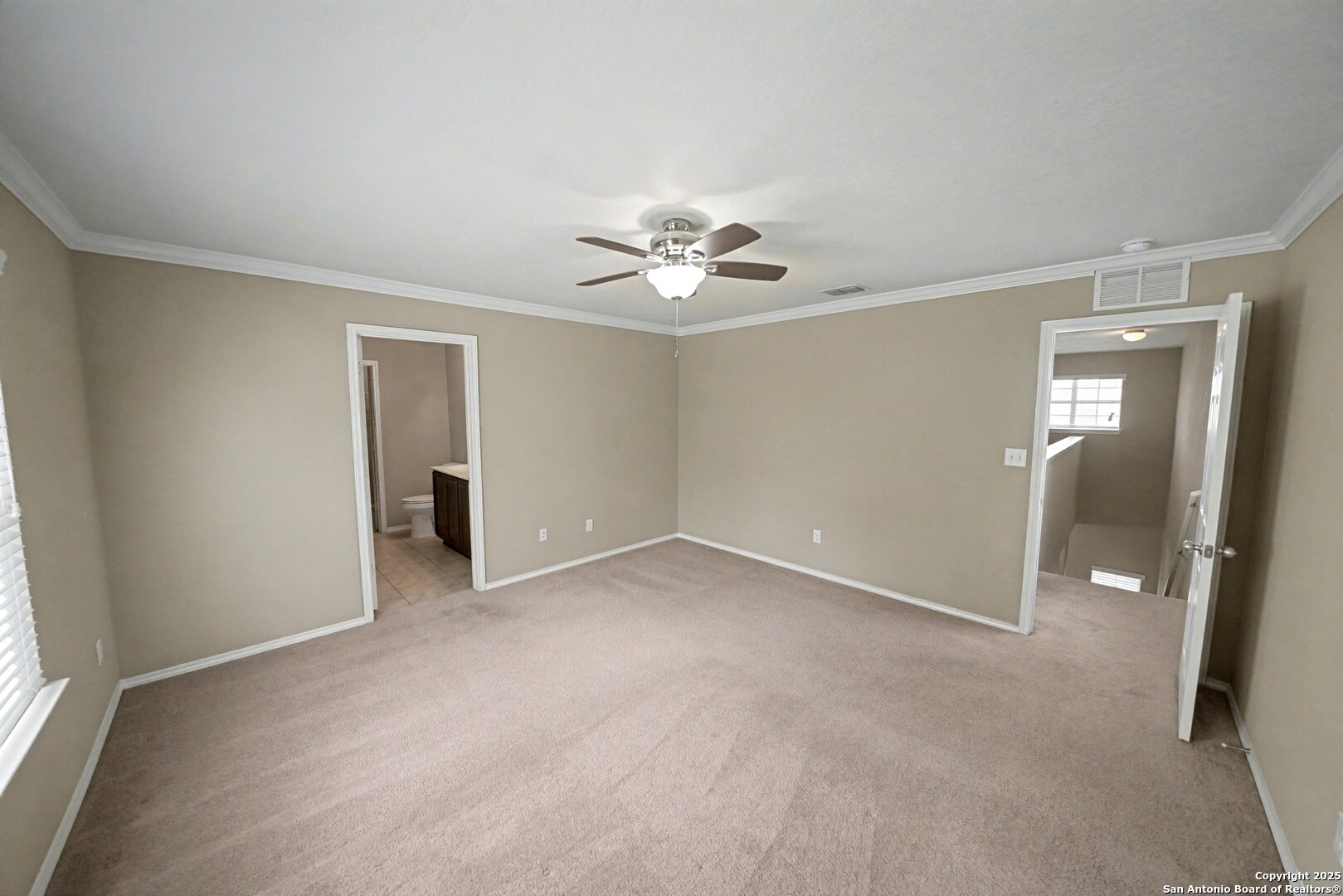 478 Walnut Crest Schertz, TX 78154 - Photo 23 of 47 an empty room with chandelier fan and windows