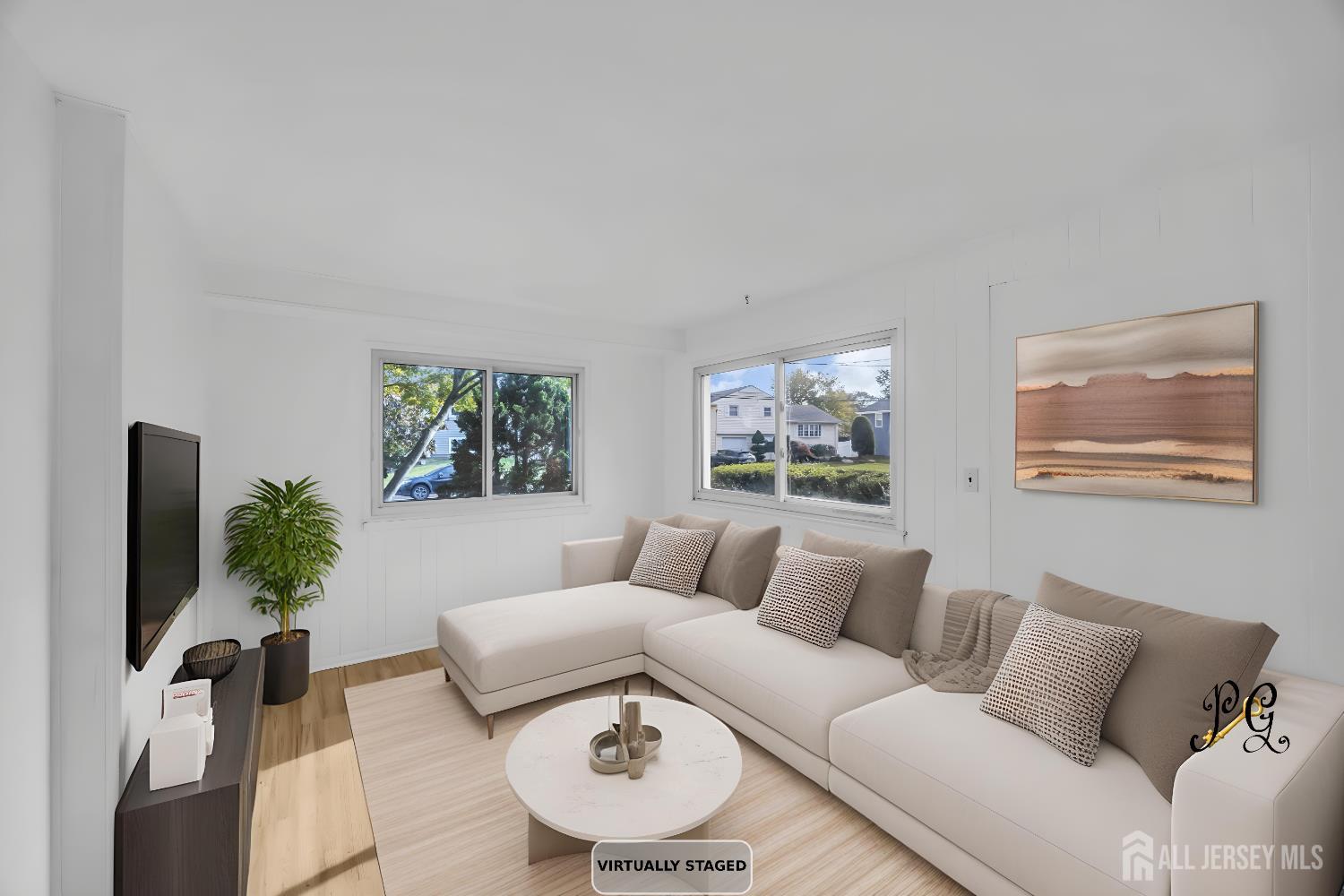 23 Barlow Road Edison, NJ 08817 - Photo 21 of 50 a living room with furniture and a flat screen tv