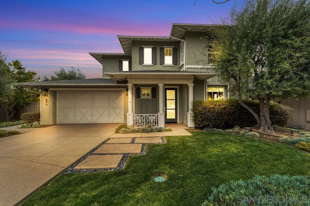896 Channel Island Drive Encinitas, CA 92024 - Photo 1 of 51 a front view of a house with a garden and yard
