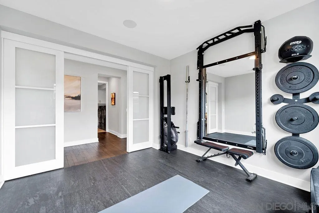 896 Channel Island Drive Encinitas, CA 92024 - Photo 37 of 51 a view of a room with gym equipment