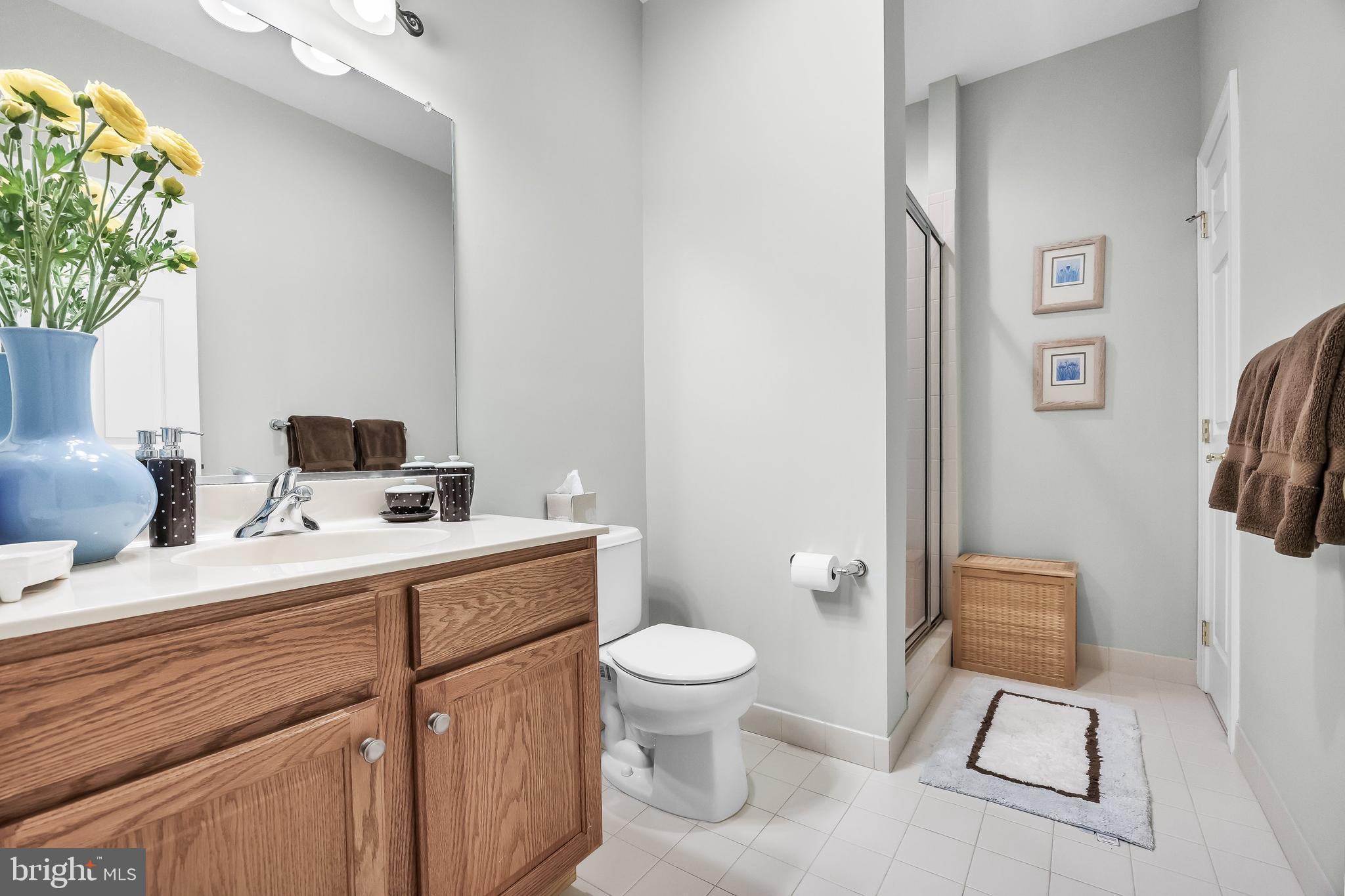 5 Collins Mill Court Moorestown, NJ 08057 - Photo 36 of 49 a bathroom with a toilet sink and mirror