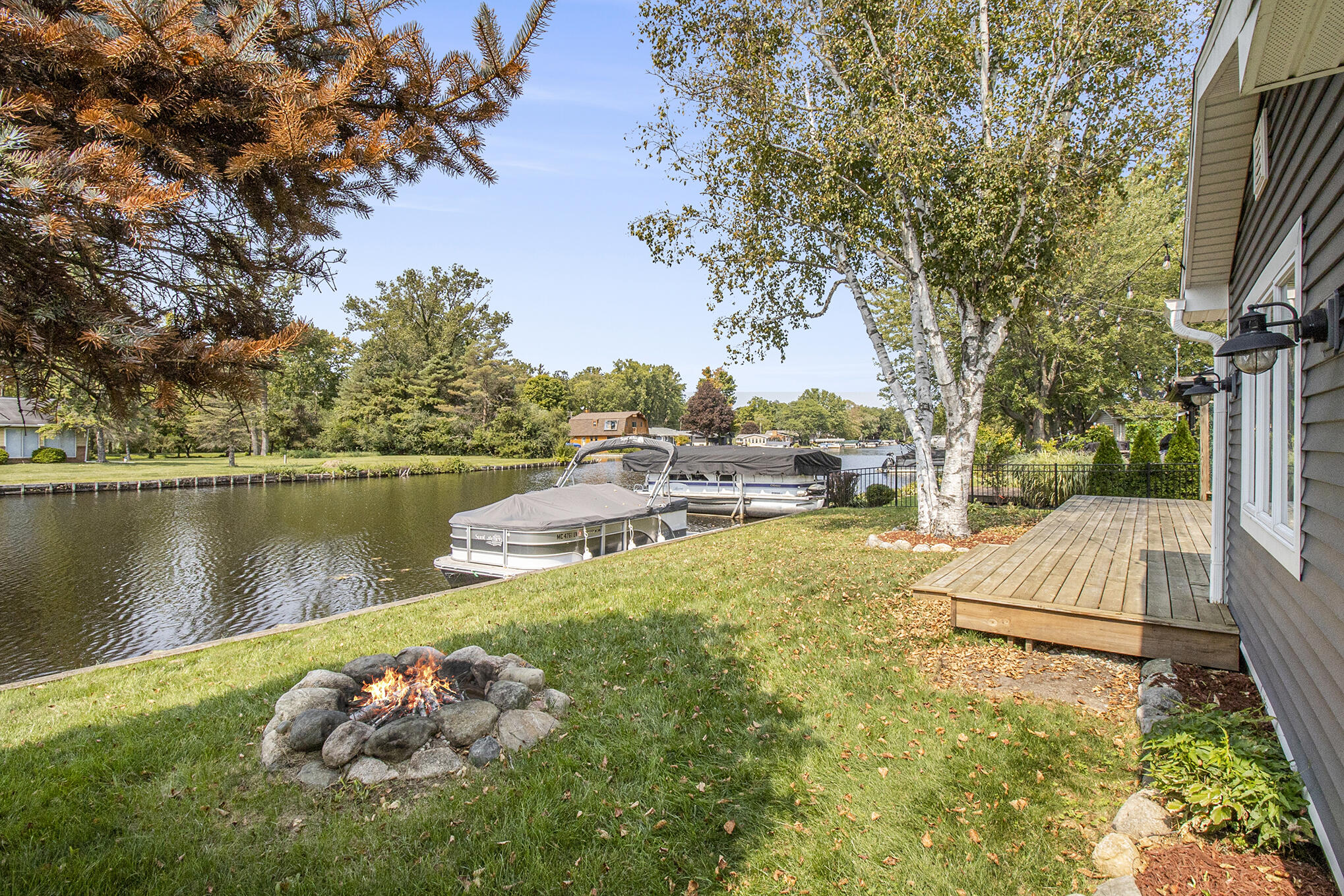 11254 Colony Pinckney, MI 48169 - Photo 5 of 61 firepit water view