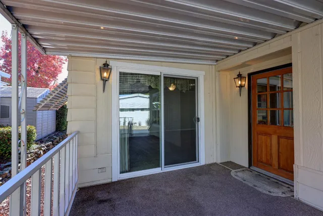 a view of front door