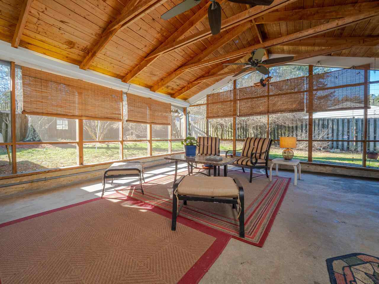 4617 Drexel Drive Raleigh, NC 27609 - Photo 4 of 29 Screened Porch with Ceiling Fans