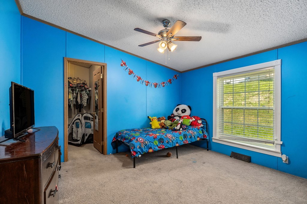 431 Mohawk Valley Road Monroe, TN 38573 - Photo 25 of 28 a bedroom with a bed and a chandelier